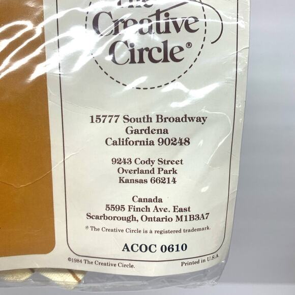 VTG NOS 1984 Creative Circle CLASSIC BOUQUET 0610 Sealed Crewel Kit Persian Wool - Picture 3 of 6